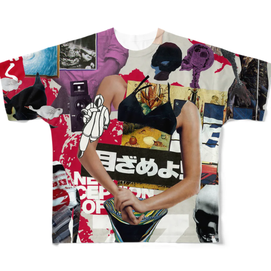 KIKUKUSURIの洗脳宗教家 フルグラフィックTシャツ