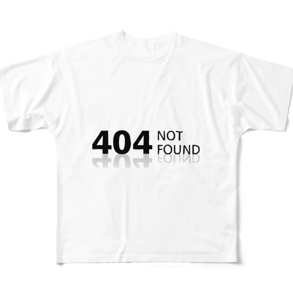 sakaitoruの404 NOT found フルグラフィックTシャツ