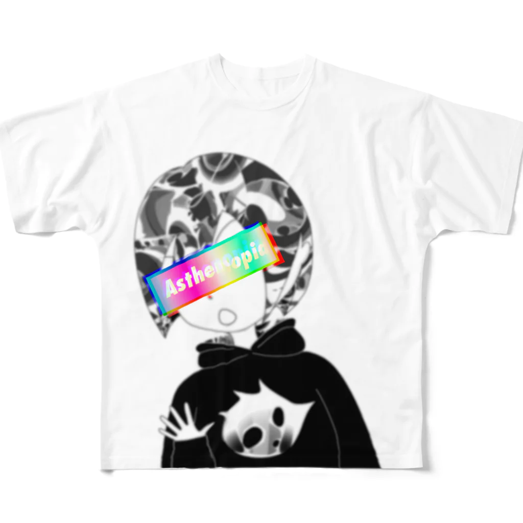 pooの眼精疲労 All-Over Print T-Shirt