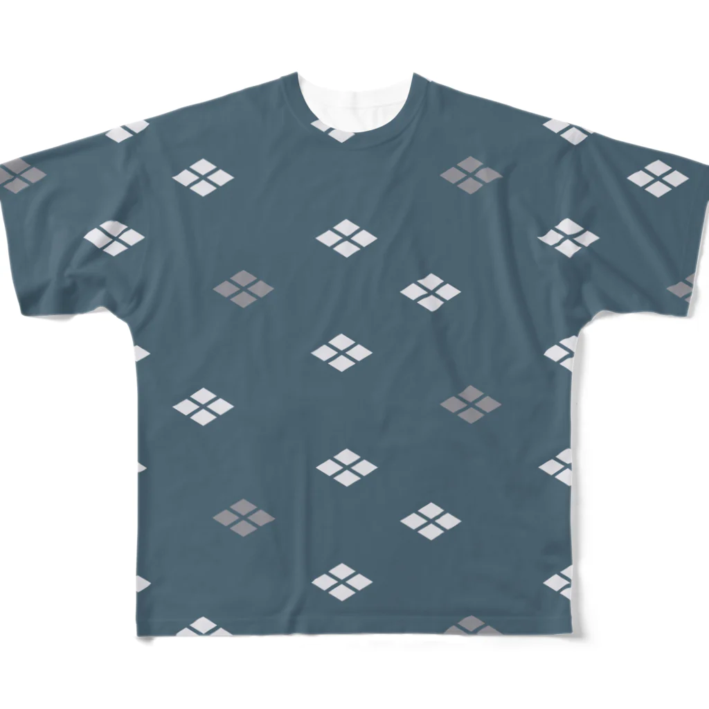 婆羅門の和柄アイテム All-Over Print T-Shirt