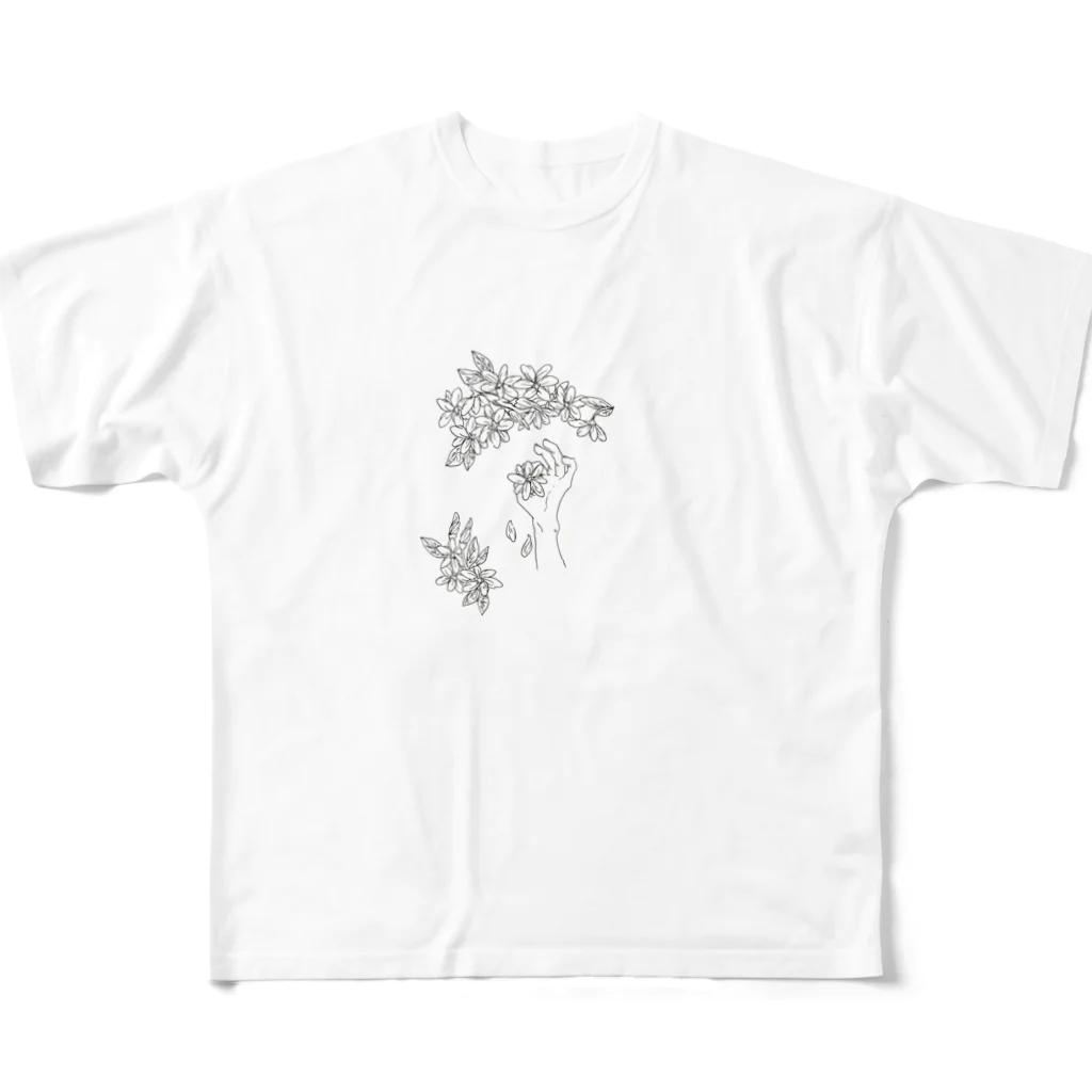 _vo_von_illustの一輪の花 All-Over Print T-Shirt