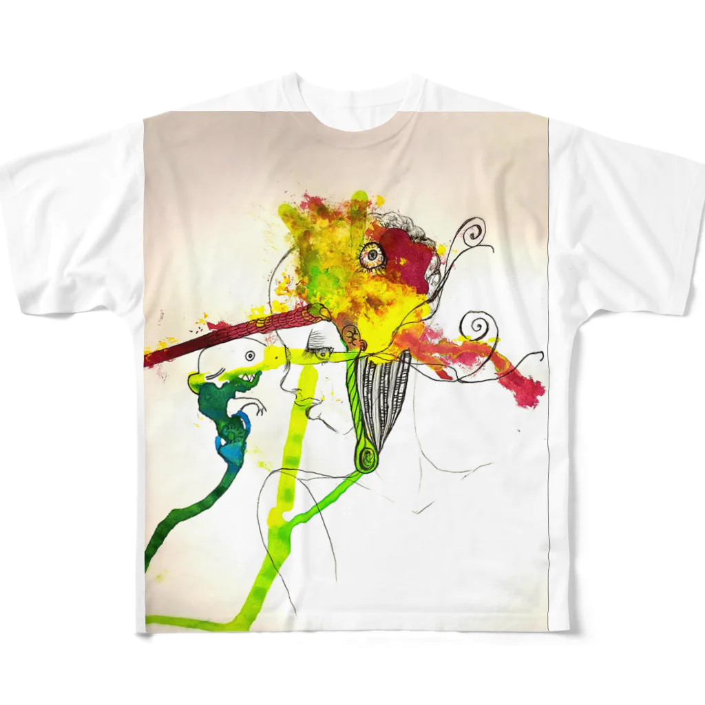 namanikuの脳みそちゅーちゅー All-Over Print T-Shirt