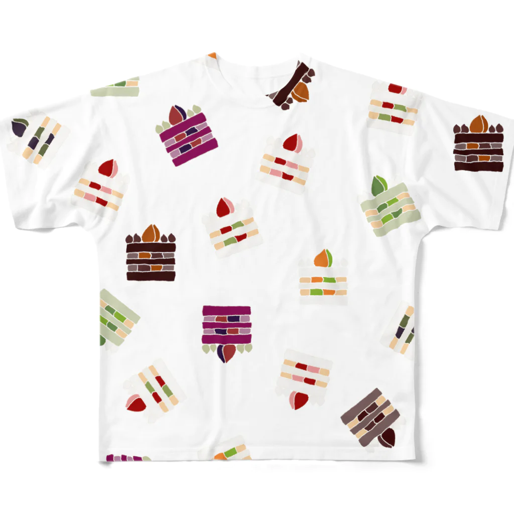 気ままに創作　よろず堂のケーキ2 All-Over Print T-Shirt