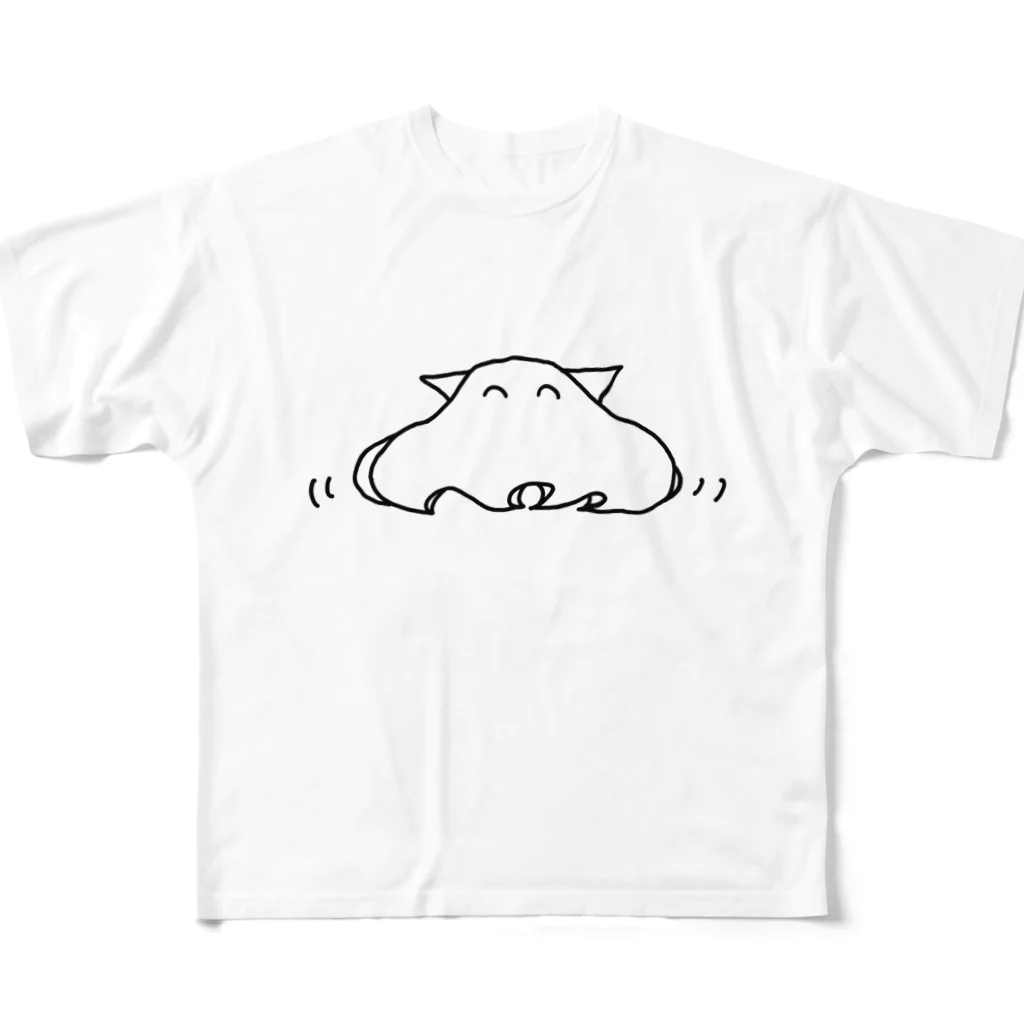 moehirogaruのふわふわメンダコ フルグラフィックTシャツ