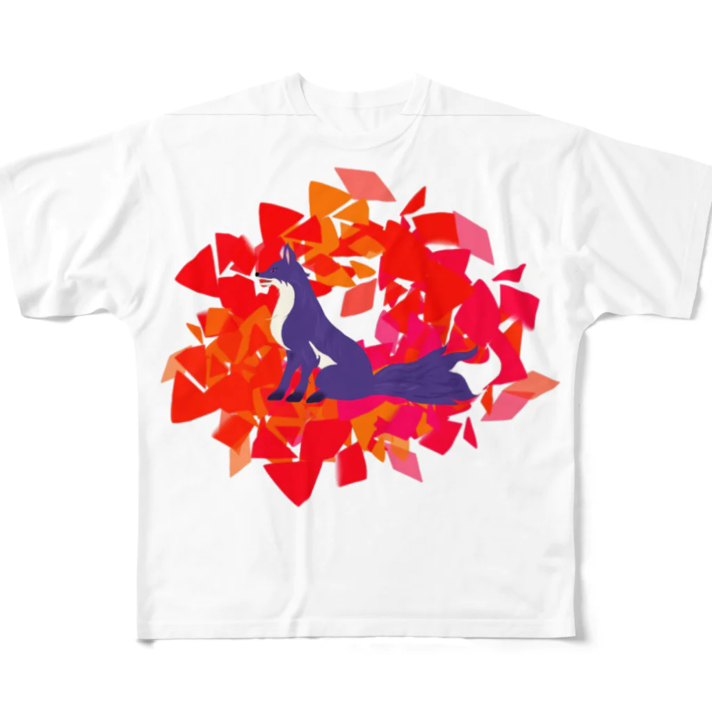 またたび工房の妖狐の思慕 All-Over Print T-Shirt