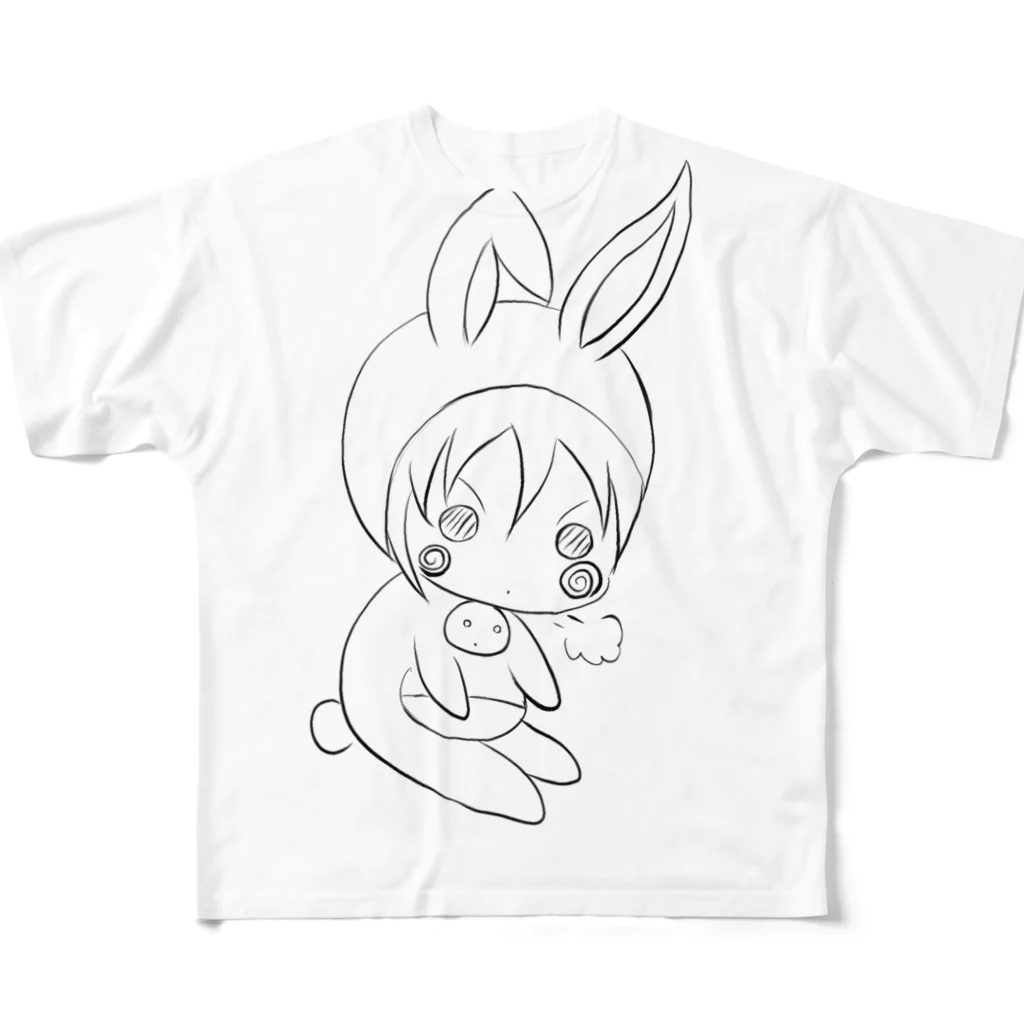 dopperuのおこうさちゃん All-Over Print T-Shirt