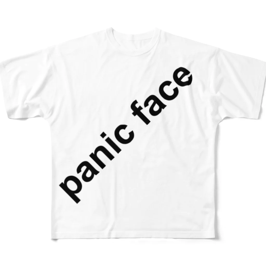 panic faceのpanic face フルグラフィックTシャツ