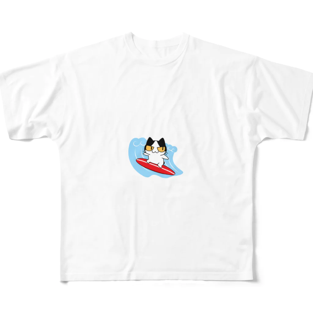 アクセルスタイルのねこサーフィン All-Over Print T-Shirt