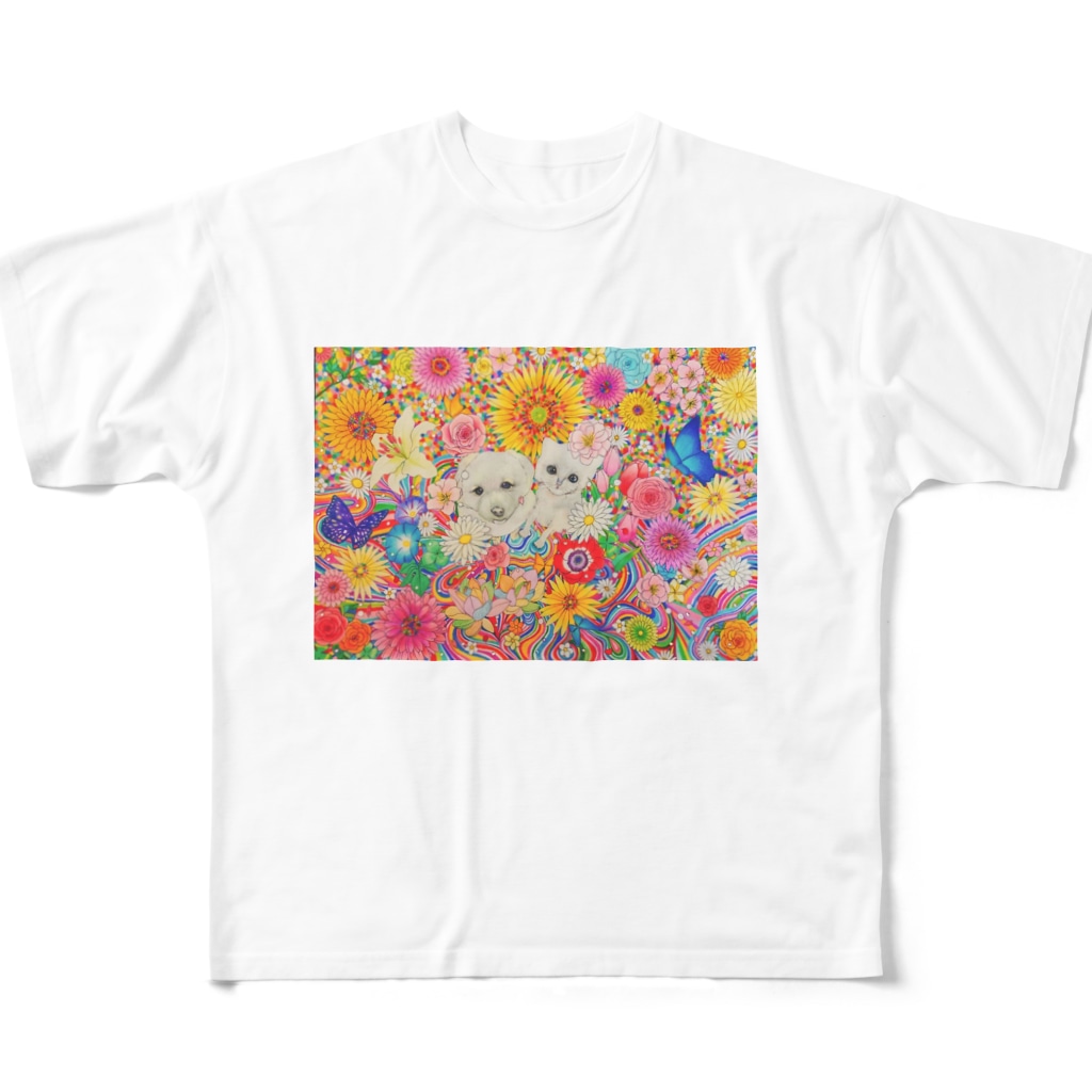 カラフルのmuumuu All-Over Print T-Shirt