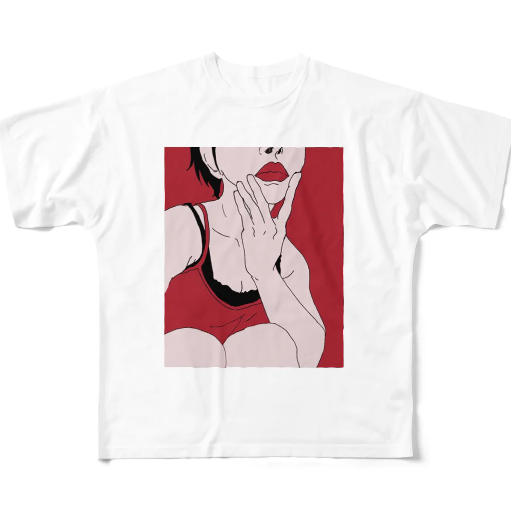 帶刀 珠夏のkiss me フルグラフィックTシャツ