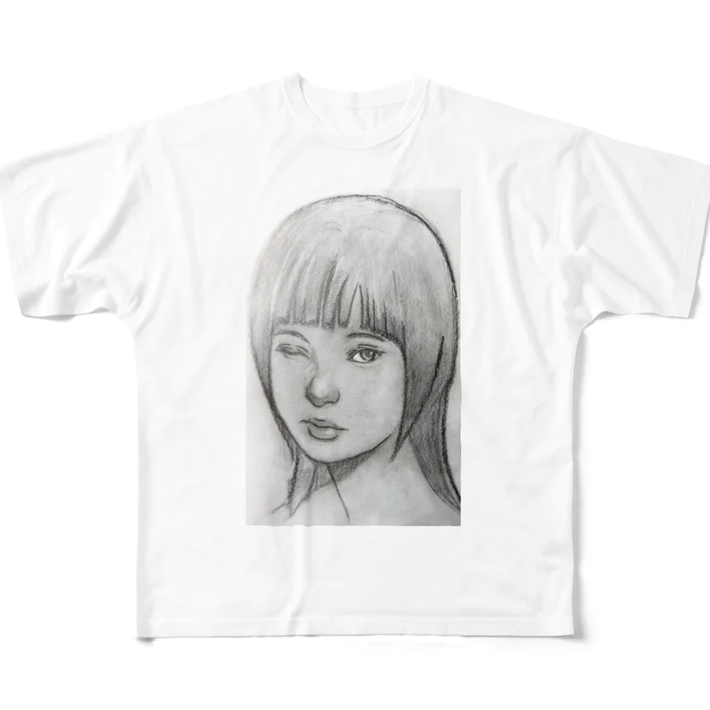 私ノ私　の美人画シリーズ All-Over Print T-Shirt