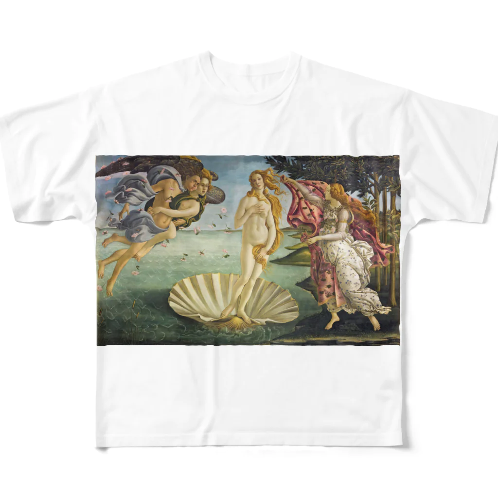 toinuuのBirth Of Venus All-Over Print T-Shirt
