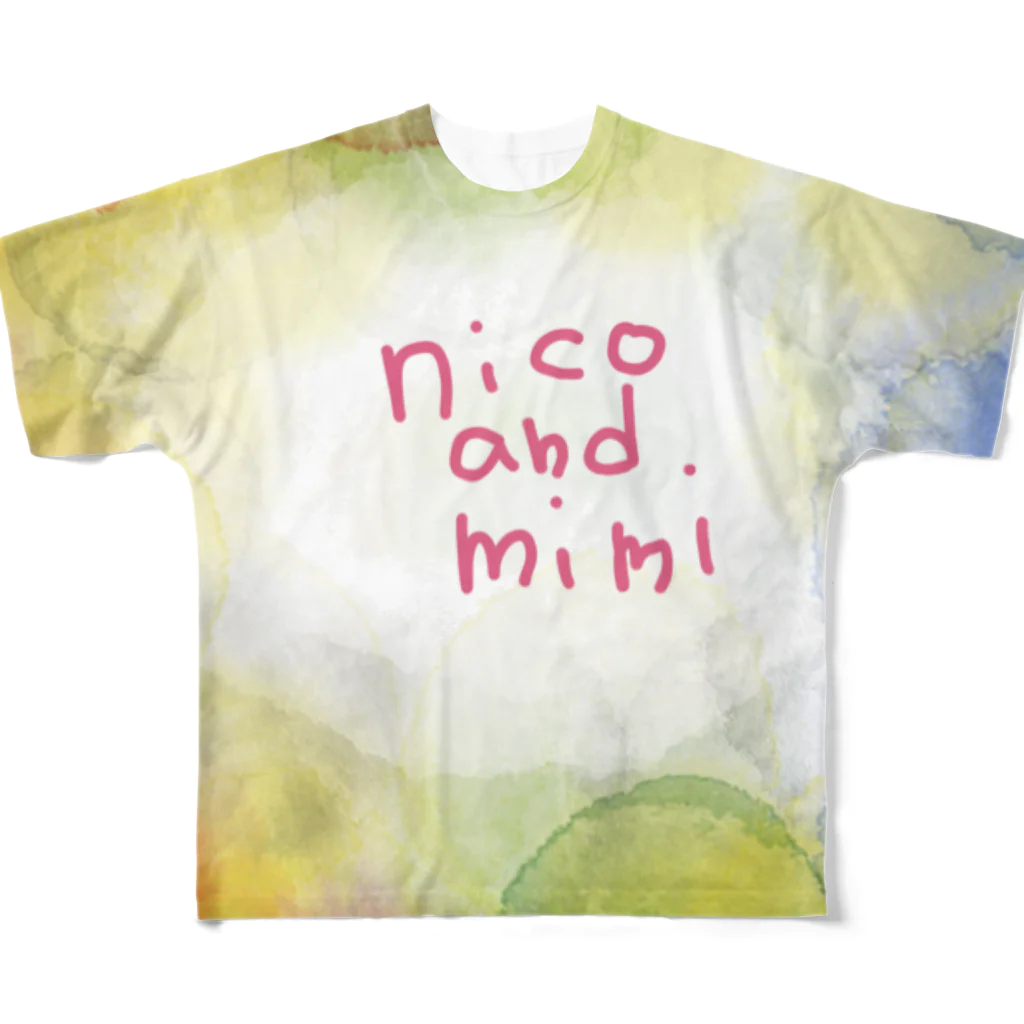 naokicchanのnicoandmimi07 フルグラフィックTシャツ