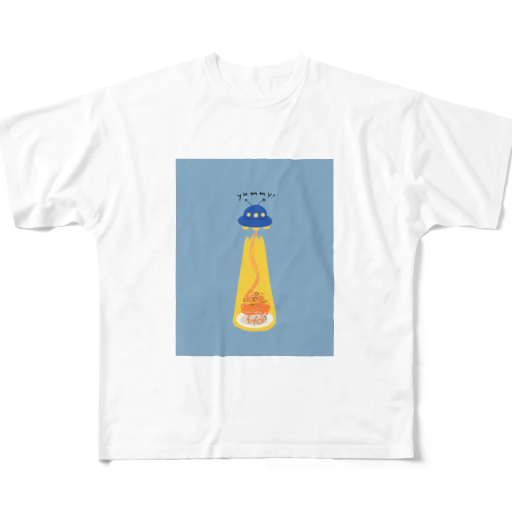 ないものねだりのナポリタン泥棒(blue) フルグラフィックTシャツ