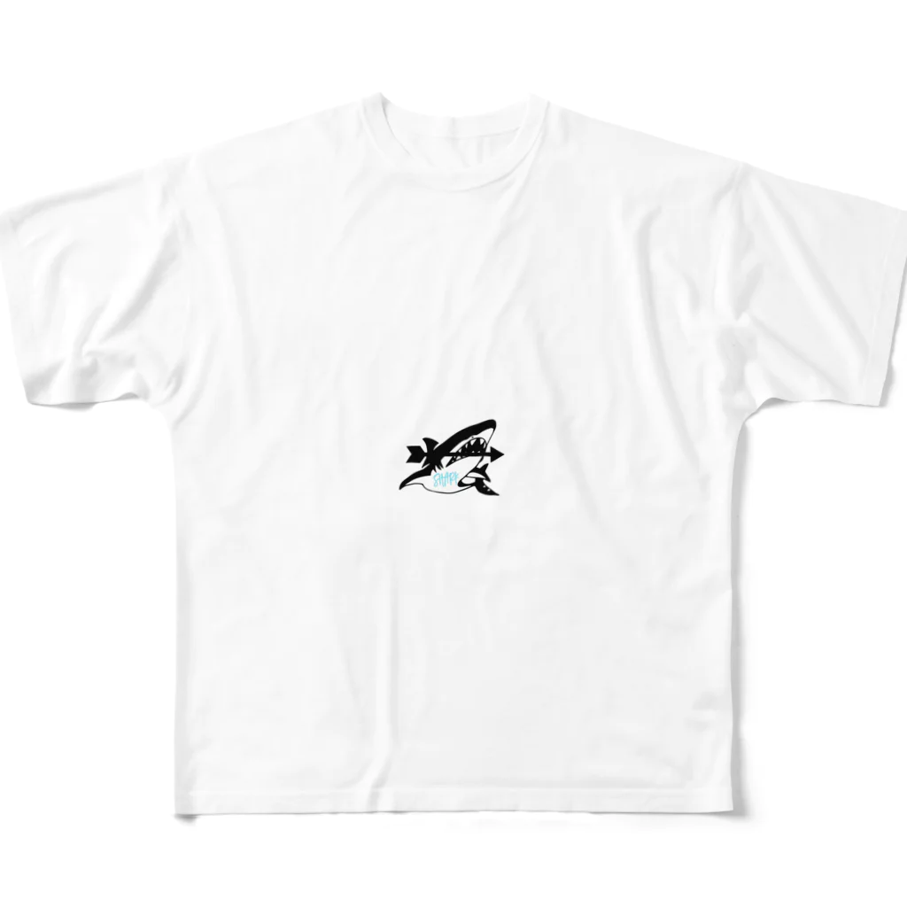 Umincyuのサメのシャーク フルグラフィックTシャツ