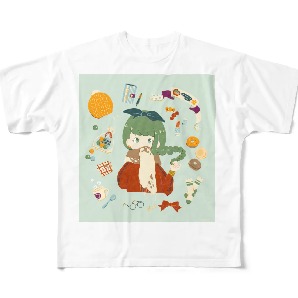 pop-popのPOP girl 『like』 All-Over Print T-Shirt