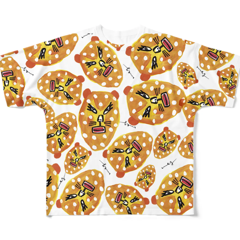 megumiillustrationのひょう All-Over Print T-Shirt