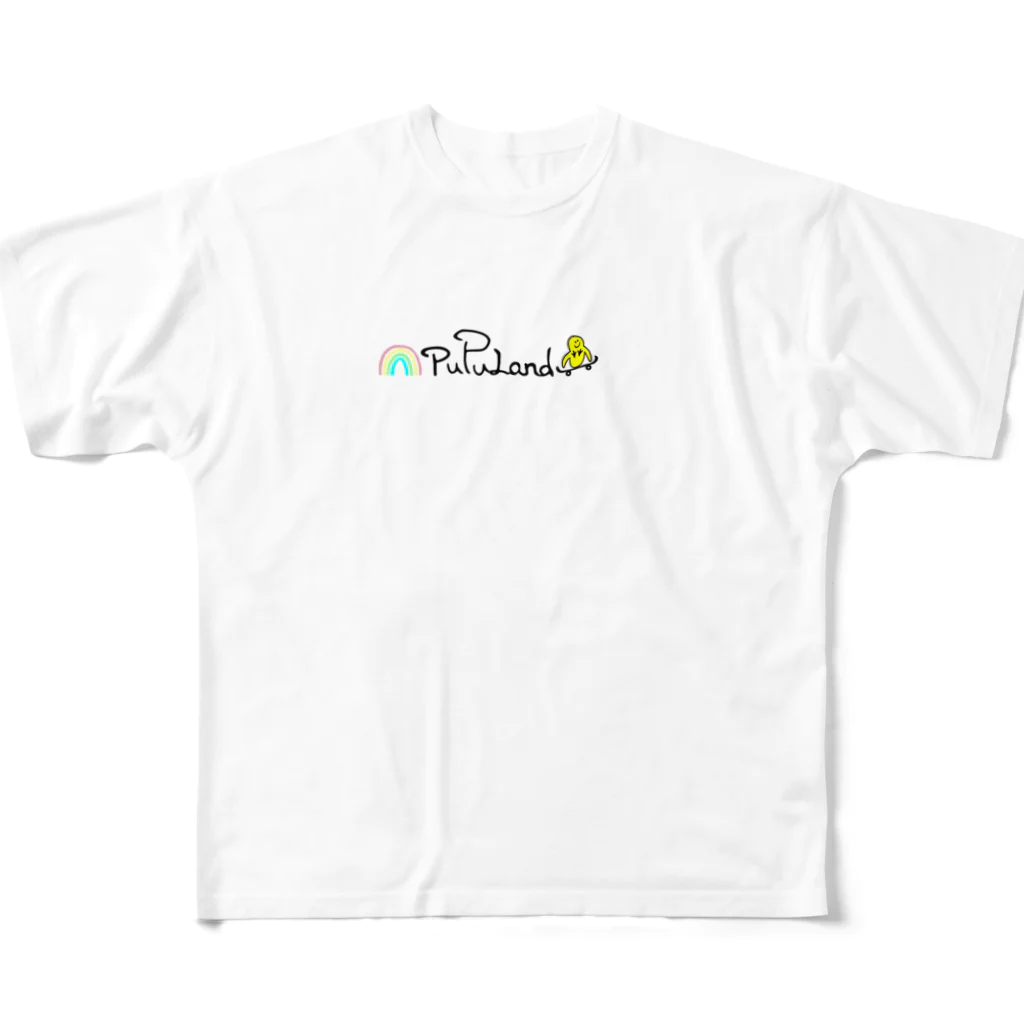 PuPuLandのpupuland  pupuスケ フルグラフィックTシャツ