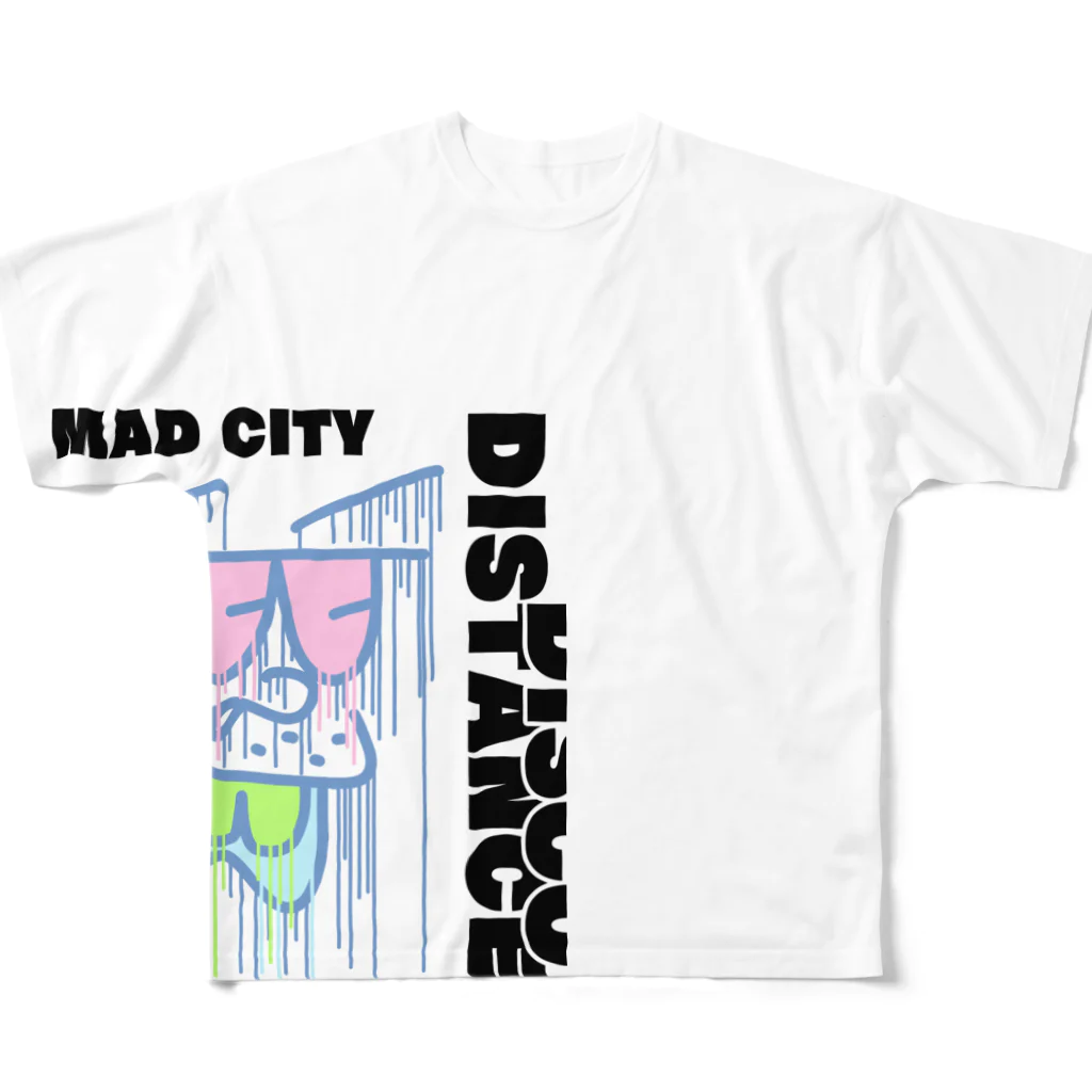 Msto_market a.k.a.ゆるゆる亭のMadcity drip version. フルグラフィックTシャツ