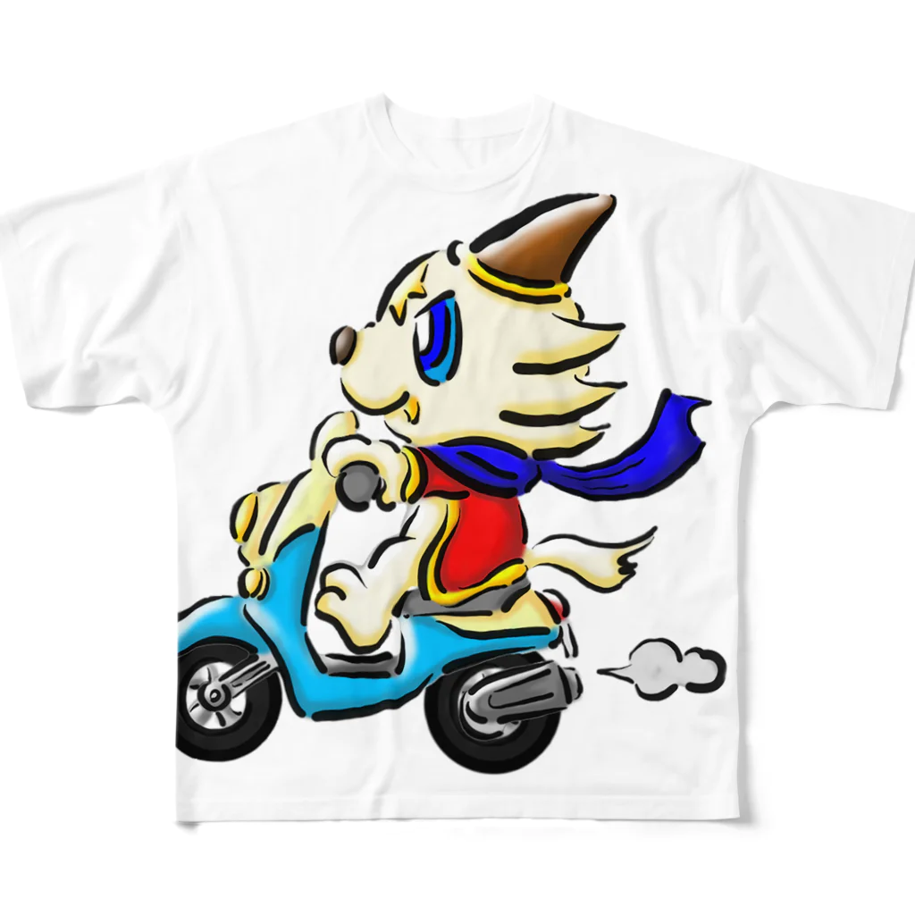 かめころギャラリーのGO!GO!GO! フルグラフィックTシャツ