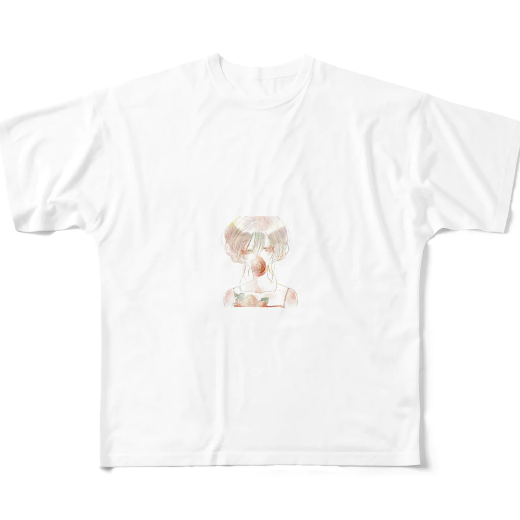 SAKURA スタイルの女子フリーアイコン All-Over Print T-Shirt