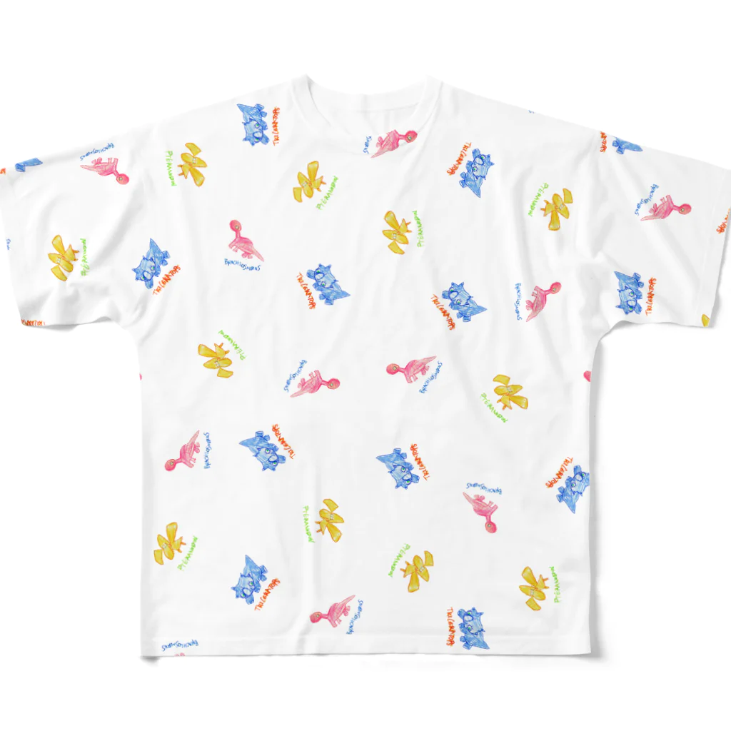 BenizakeのDinosaur!! フルグラフィックTシャツ