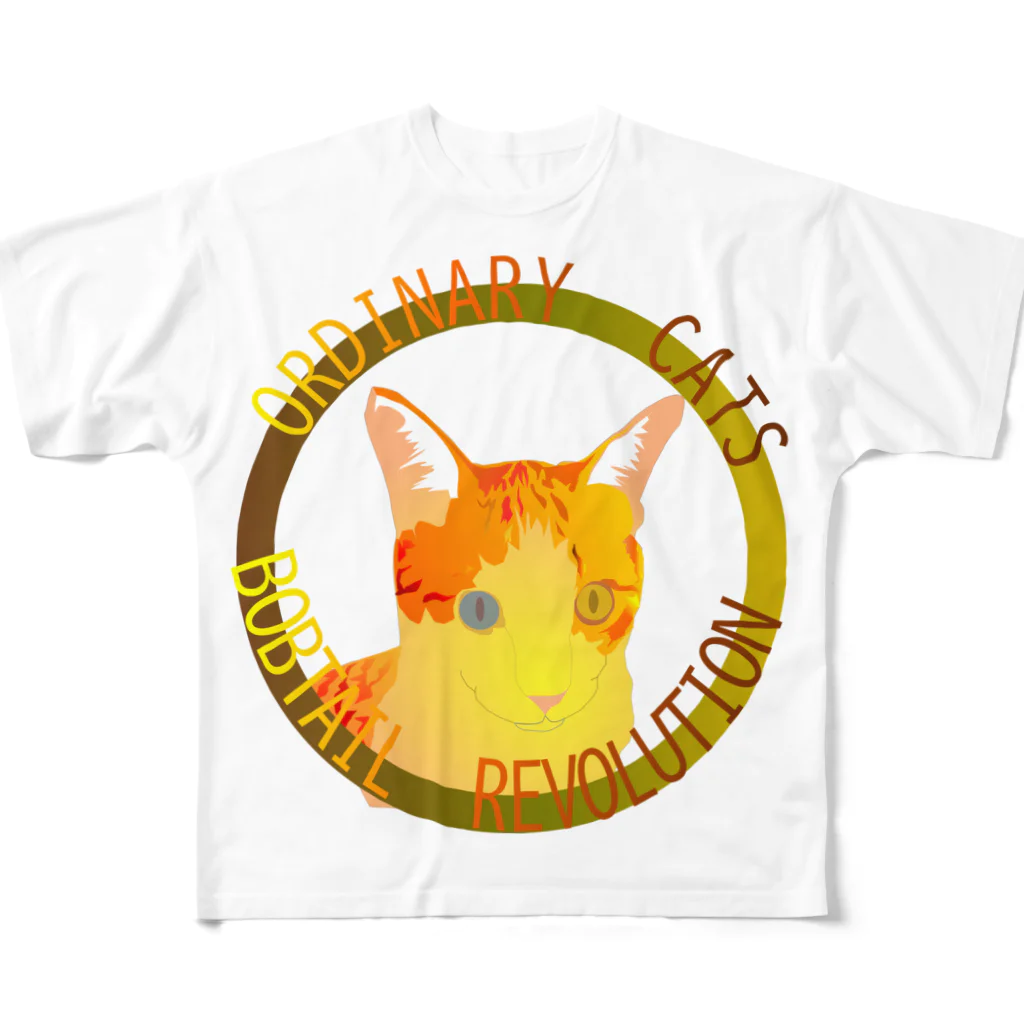 『NG （Niche・Gate）』ニッチゲート-- IN SUZURIのOrdinary Cats01h.t.(秋) フルグラフィックTシャツ