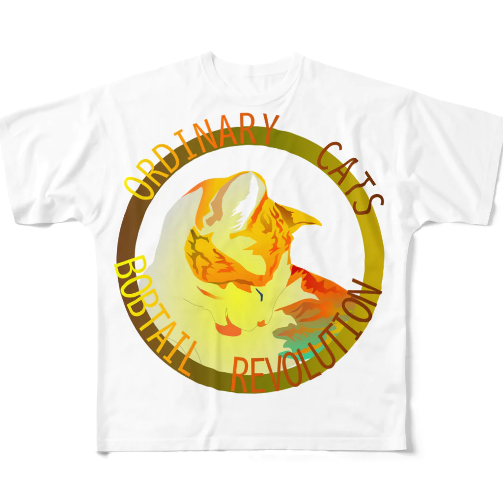 『NG （Niche・Gate）』ニッチゲート-- IN SUZURIのOrdinary Cats02h.t.(秋) フルグラフィックTシャツ