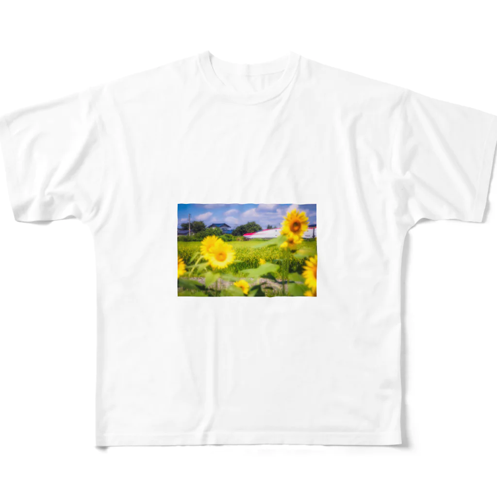 SAKURA スタイルのひまわりとこまち（JR東日本） All-Over Print T-Shirt