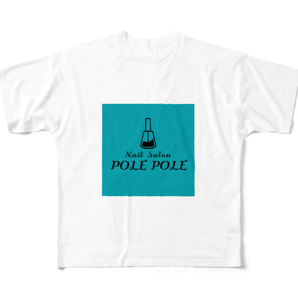NowHereのPOLE POLE #1 フルグラフィックTシャツ