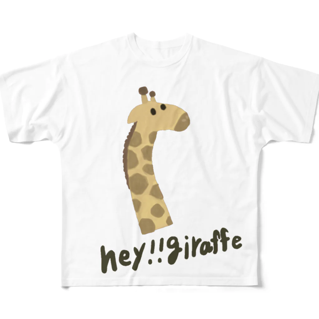 Chikuwa Electric⚡︎ の「Giraffe House」の悪魔の館キリン🦒 フルグラフィックTシャツ