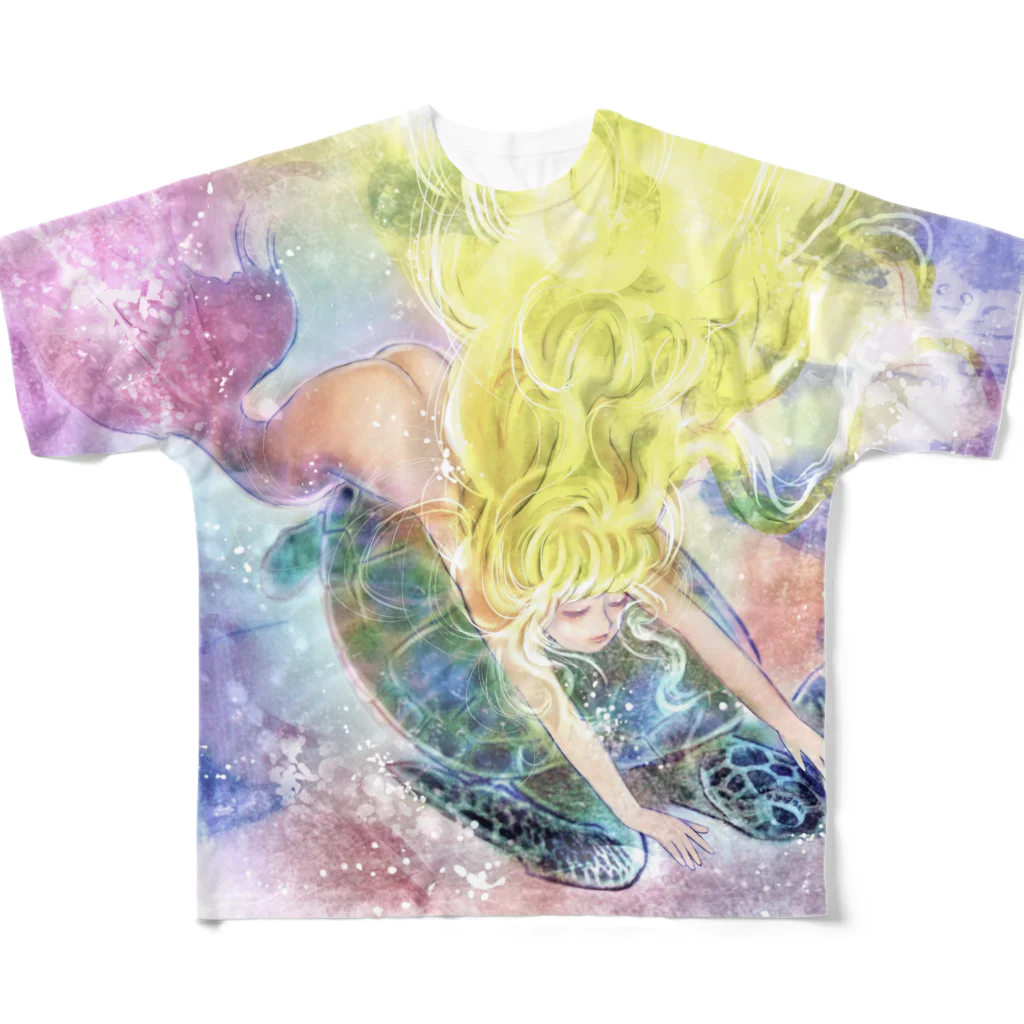 夜櫻蟲學ストアの幻惑の海-人虚姫-　フルグラフィックTシャツ フルグラフィックTシャツ