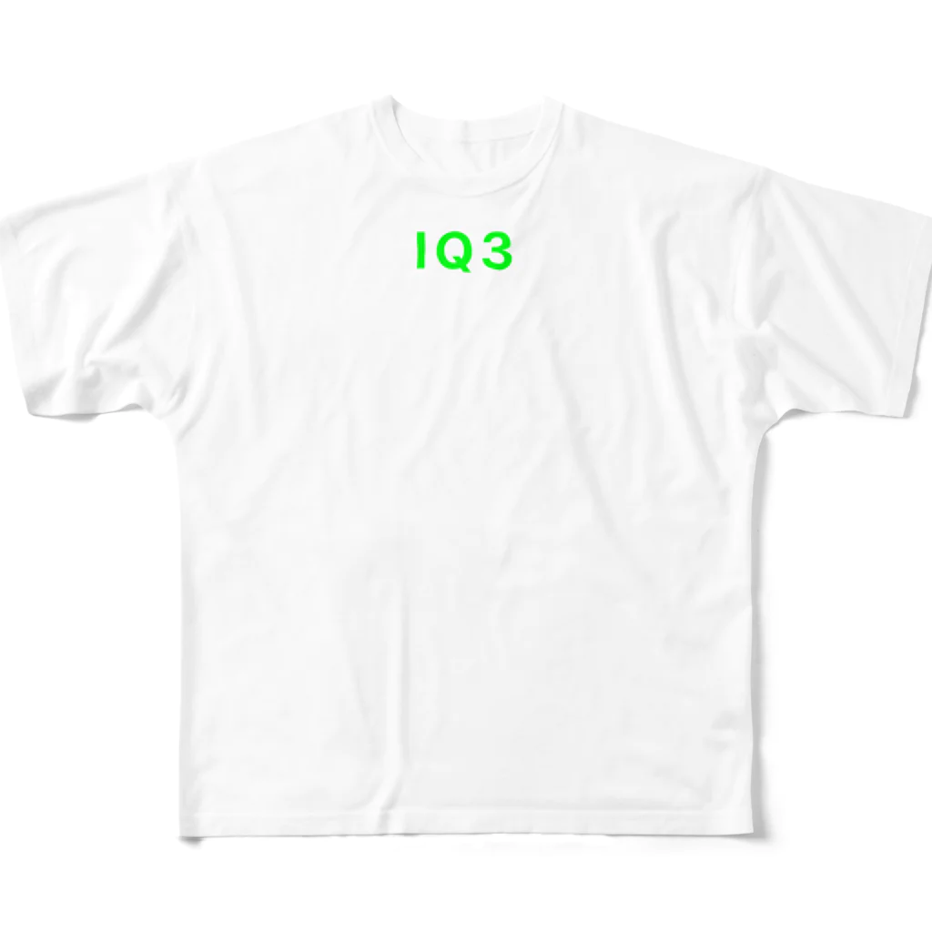 非ユークリッド幾何学を考える kodaisakanaのIQ3 フルグラフィックTシャツ