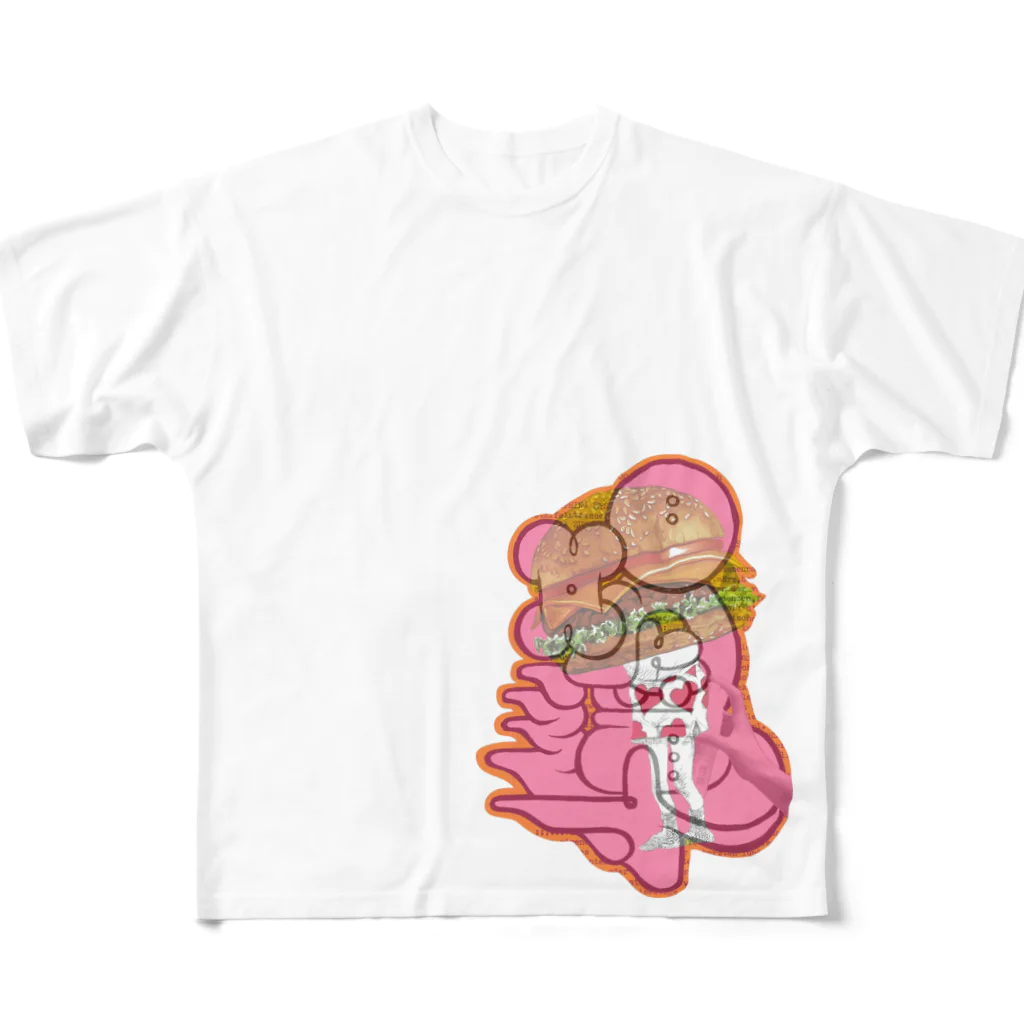 ハイパーコラージュクリエイターズの喝導 All-Over Print T-Shirt