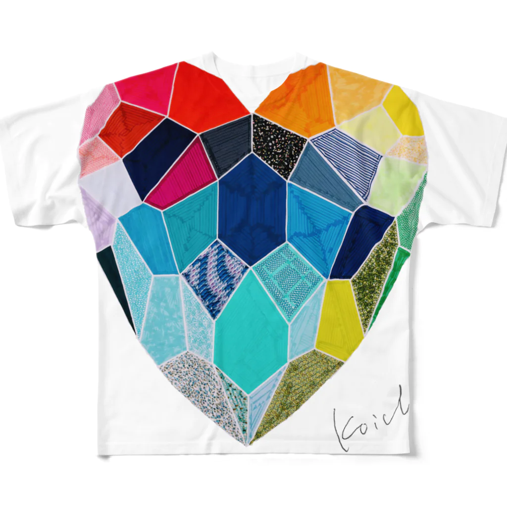 nissyheartのSIBUYA heart シリーズ フルグラフィックTシャツ