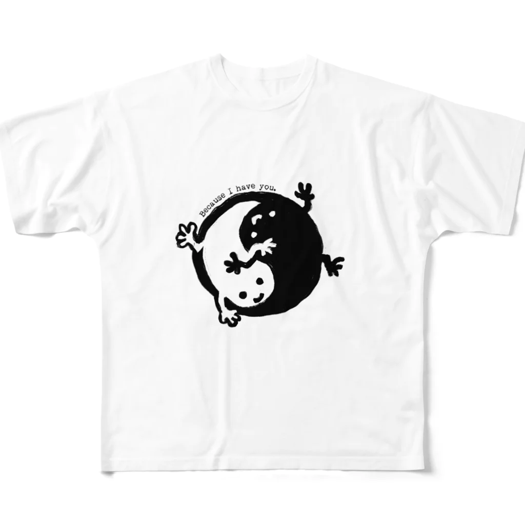 シンプルパーカー のさみしくないマーク All-Over Print T-Shirt