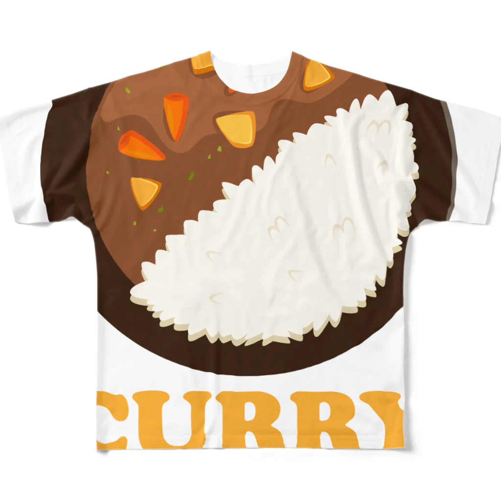 DRIPPEDのCURRY RICE-カレーライス- All-Over Print T-Shirt