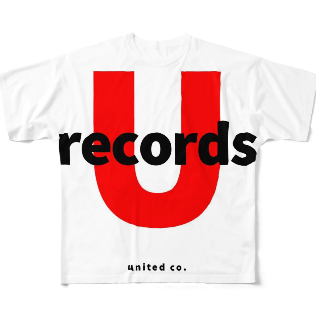 J'sクリエートのユナイテッドレコード フルグラフィックTシャツ