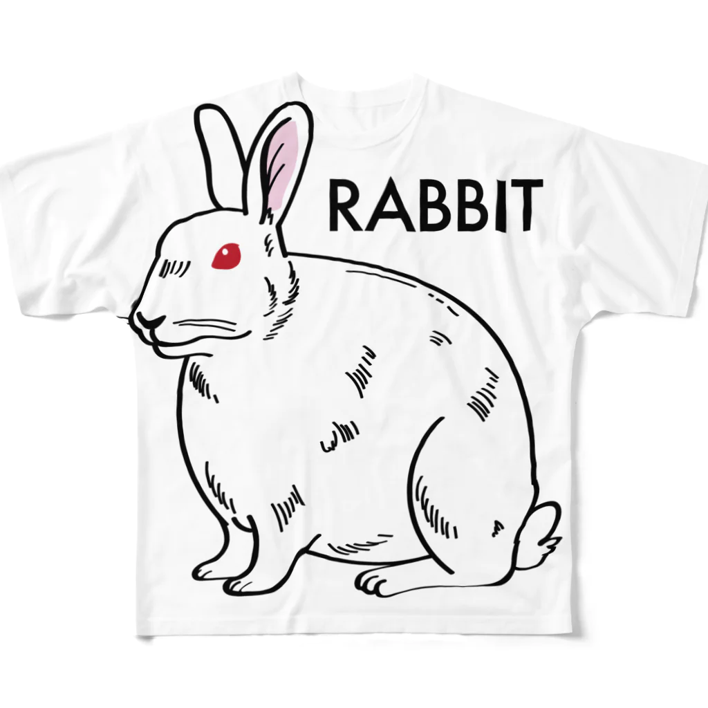 DRIPPEDのRABBIT-うさぎ- All-Over Print T-Shirt