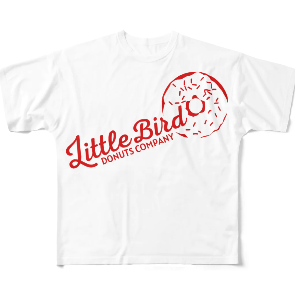 Bird -old pizza house-のLittleBirdDonutsCompany フルグラフィックTシャツ