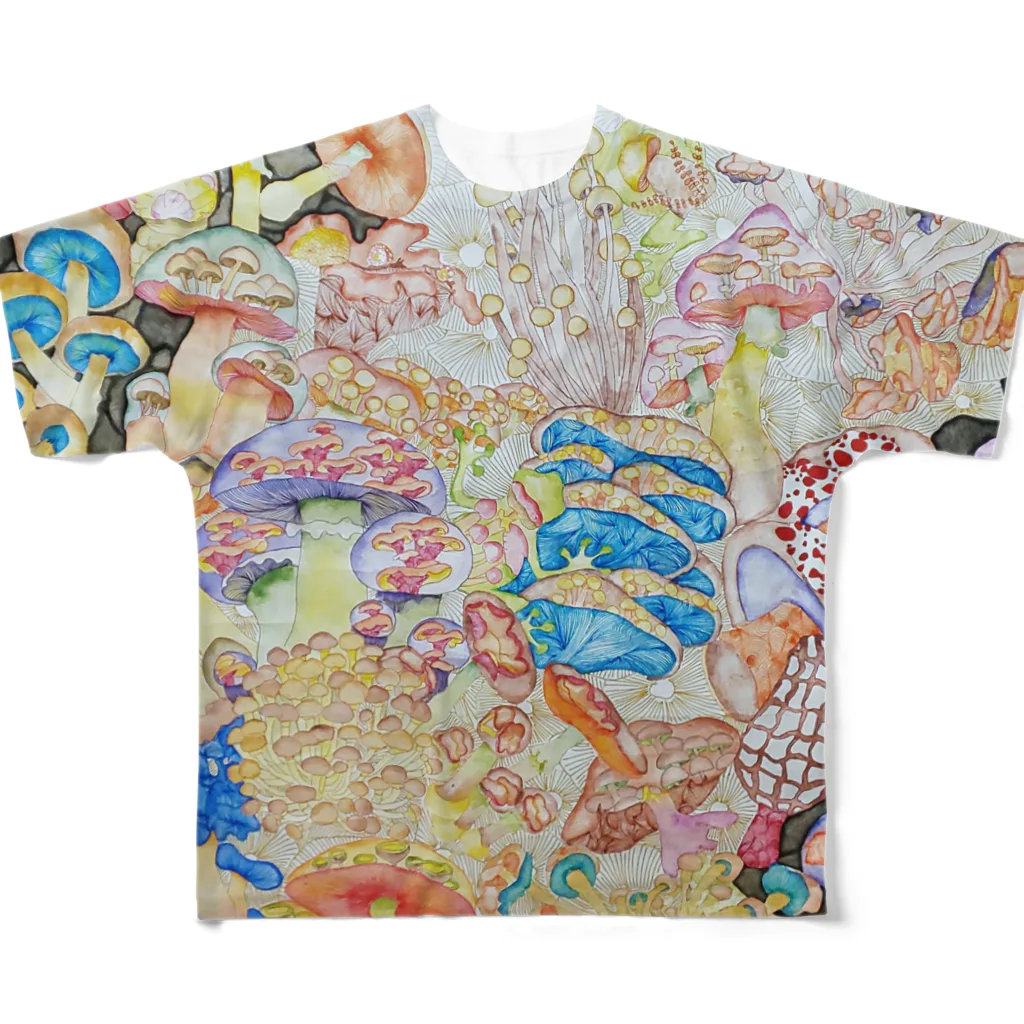 chantoの相変わらずのきのこ All-Over Print T-Shirt