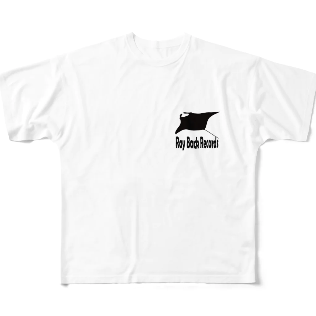 こーすけⓕサンセットのRayback Records フルグラフィックTシャツ