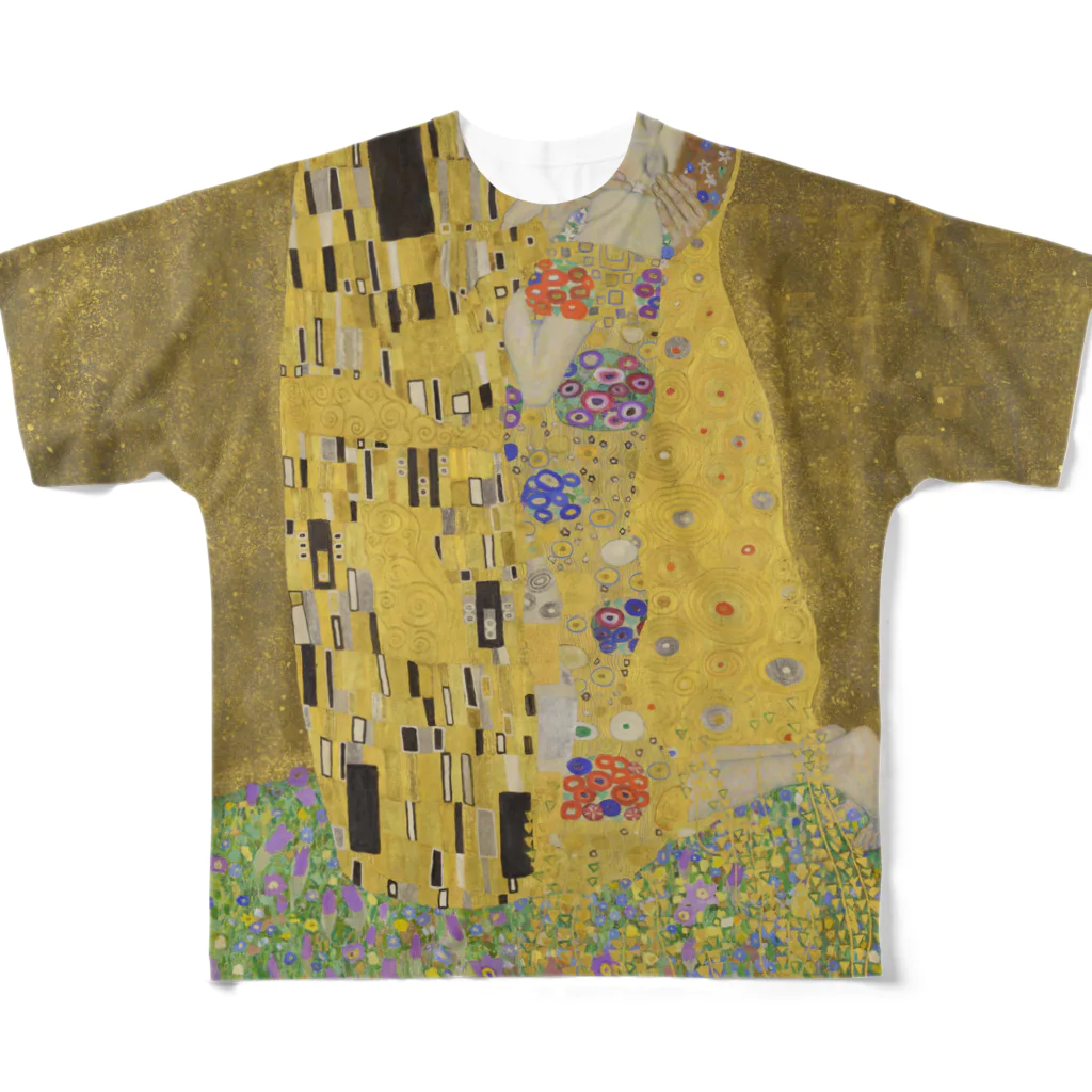 art-standard（アートスタンダード）のグスタフ・クリムト（Gustav Klimt） / 接吻（The Kiss） 1908 フルグラフィックTシャツ