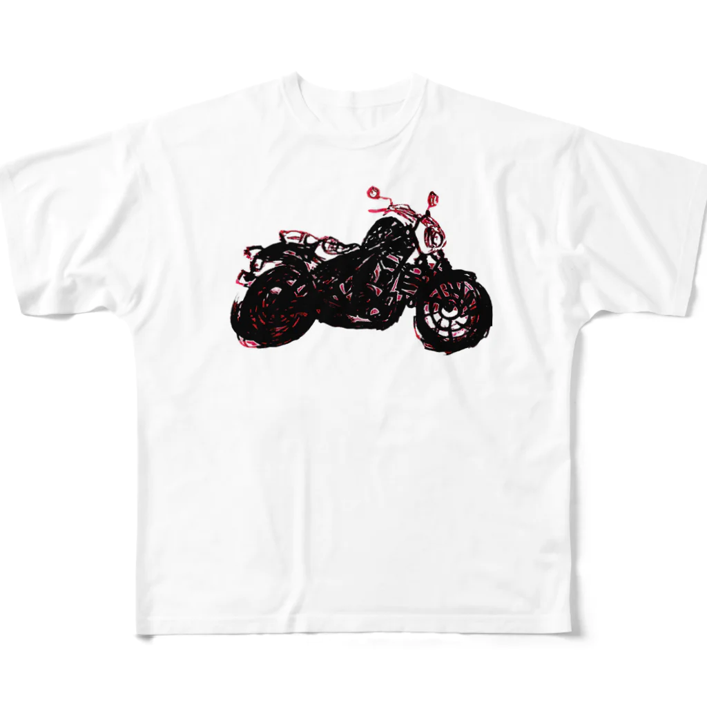 Amoliy のバイク乗り All-Over Print T-Shirt