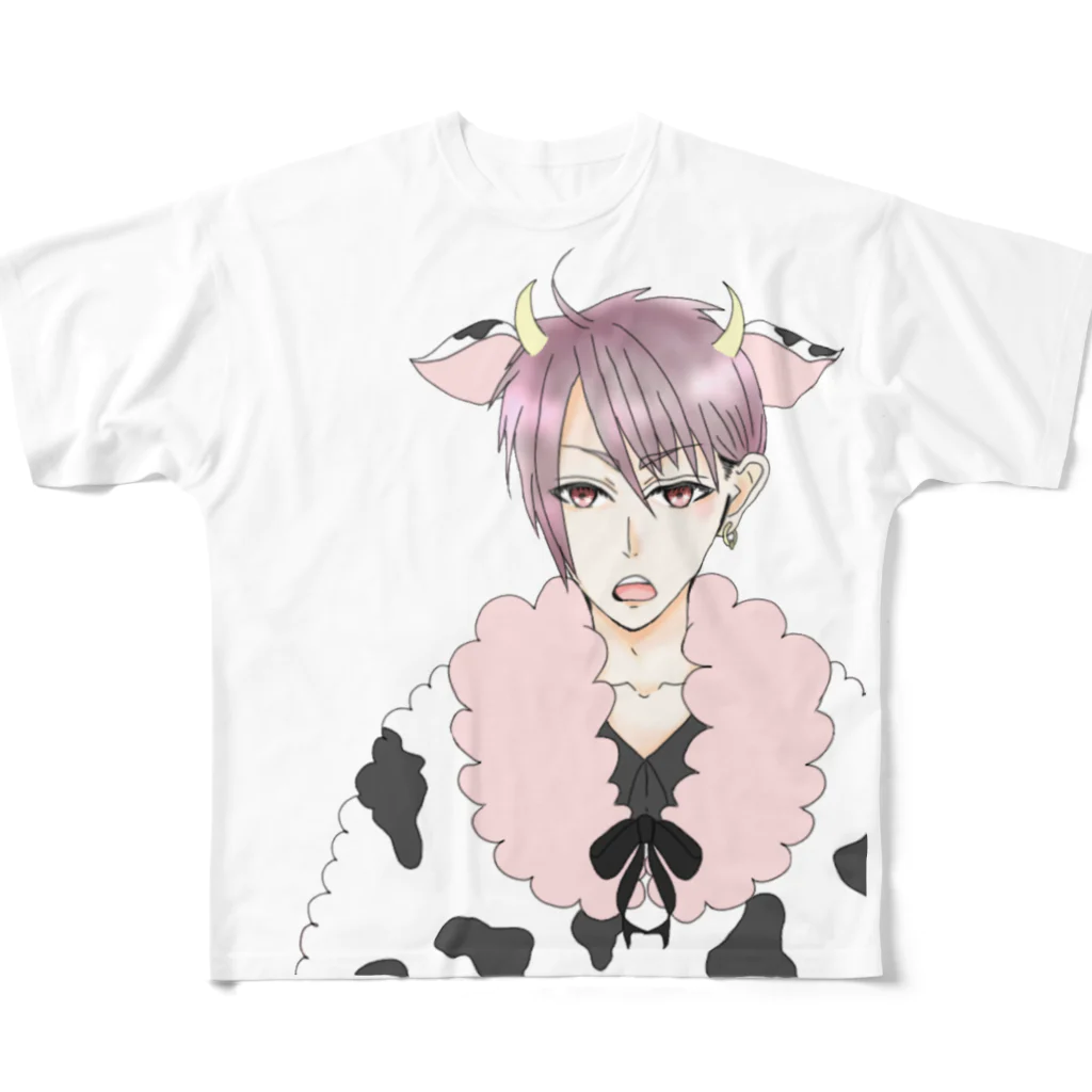 NukoNukoのうし少年 All-Over Print T-Shirt