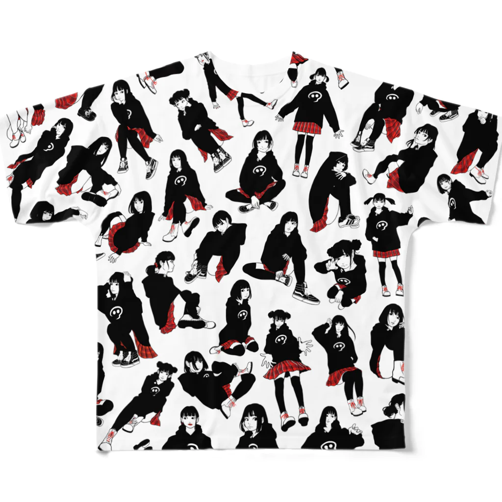 kozi69之SUZURIの赤チェック革命 All-Over Print T-Shirt