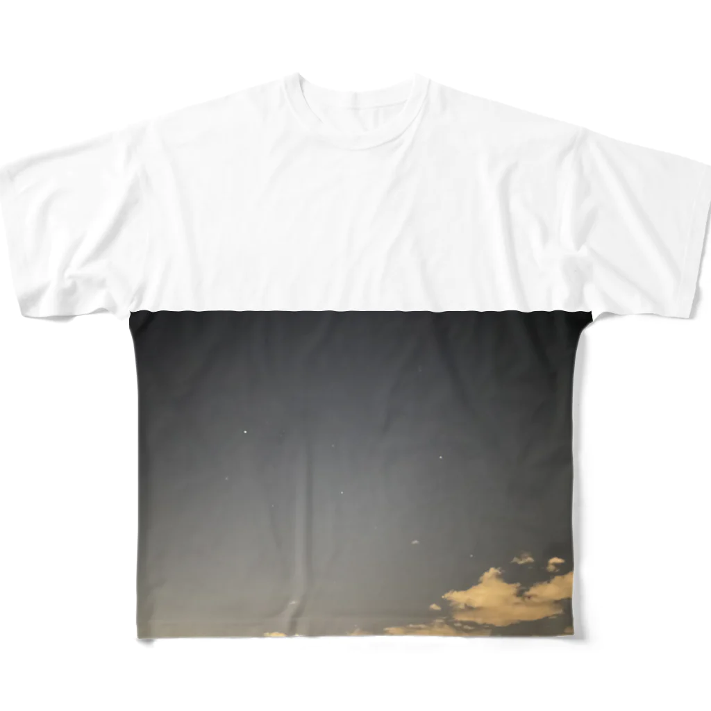 てぃのどんより星空 フルグラフィックTシャツ