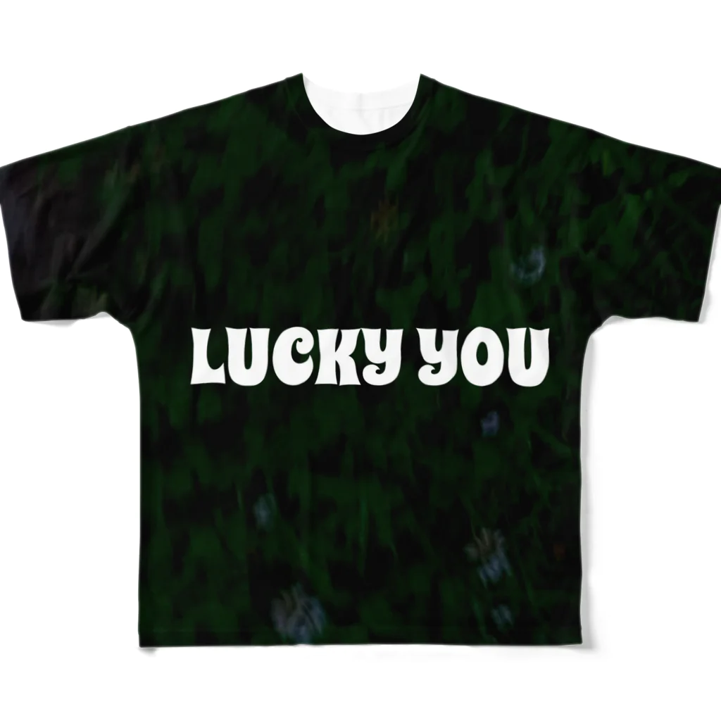 GOSPELBROのlucky you  フルグラフィックTシャツ