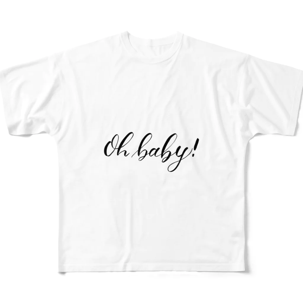 Cozy Letters WorksのOh baby! フルグラフィックTシャツ