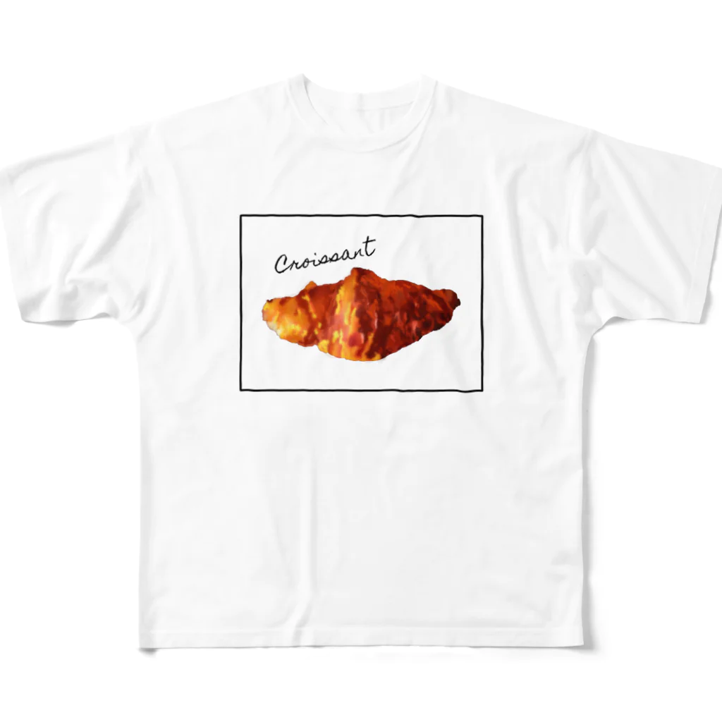 たゆたるのcroissant All-Over Print T-Shirt